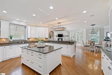 Cabinet painting Spartanburg SC updated kitchen cabinetry