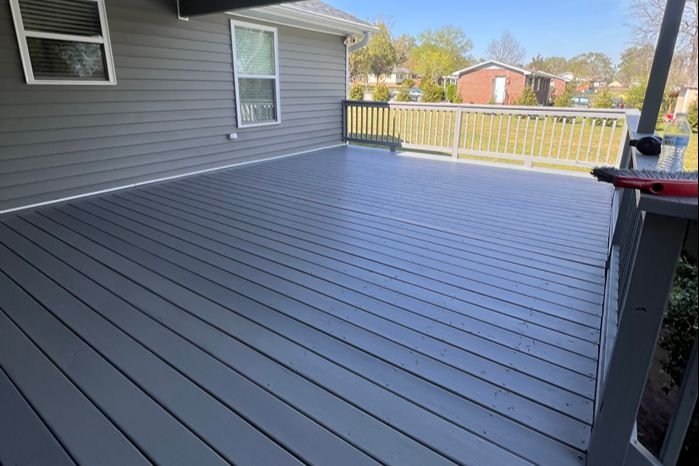 Deck construction Spartanburg SC new patio area