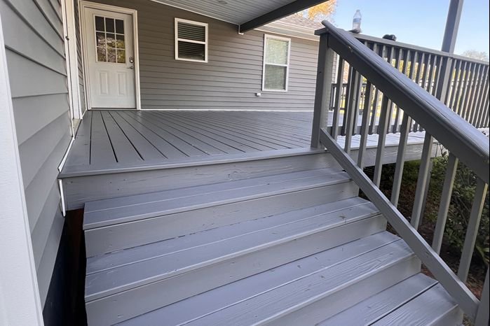 Deck construction Spartanburg SC backyard outdoor build
