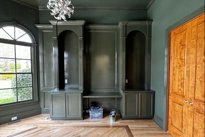 Interior painting Spartanburg SC wall and trim detail